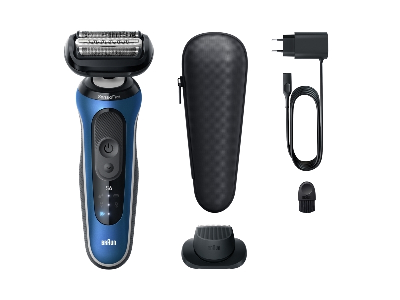 Braun - Series 6 Elektrisk Barbermaskine +1 Tilbehørsdel - Blå