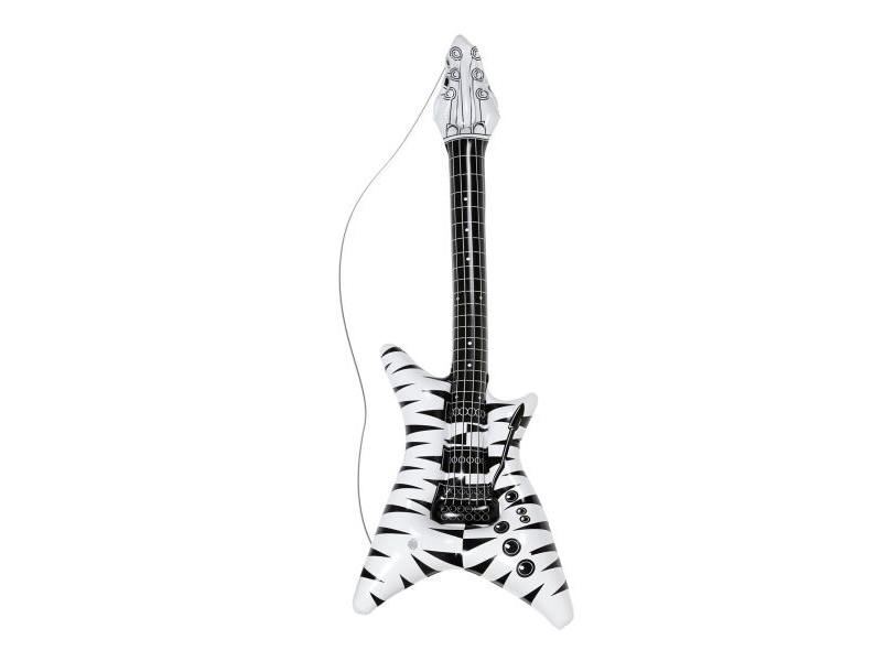 Oppustelig Hvid Zebra Guitar