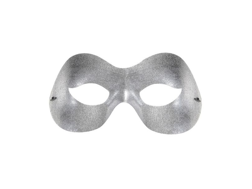 Silberne Halbmaske