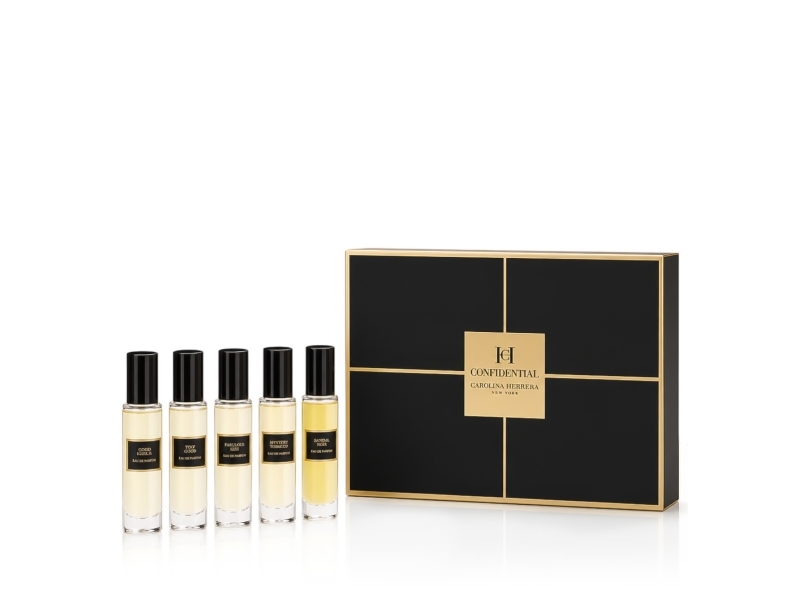 Carolina Herrera Mystery Tobacco Edp Gold Incense 15 Ml + Edp Mystery Tobacco 15 Ml + Edp Sandal Rub