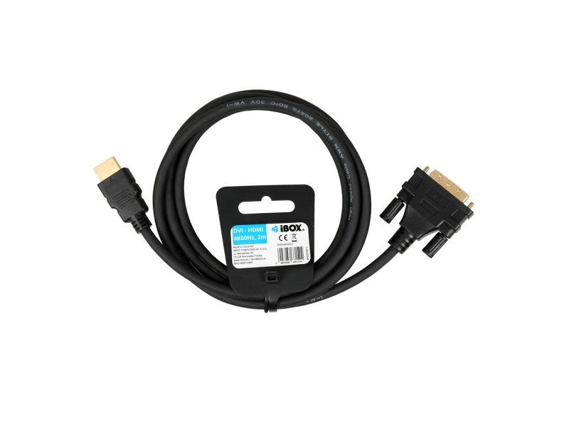 Hdmi Til Dvi-Kabel, Full Hd 1080P, 2 M
