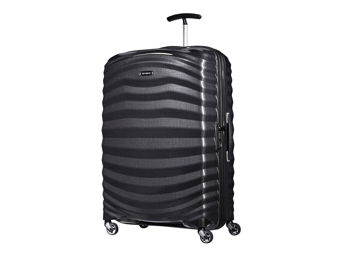 Samsonite Lite-Shock Spinner, Trolley, Sort, Stor, Polypropylen (PP), 4 hjul, Roterende hjul