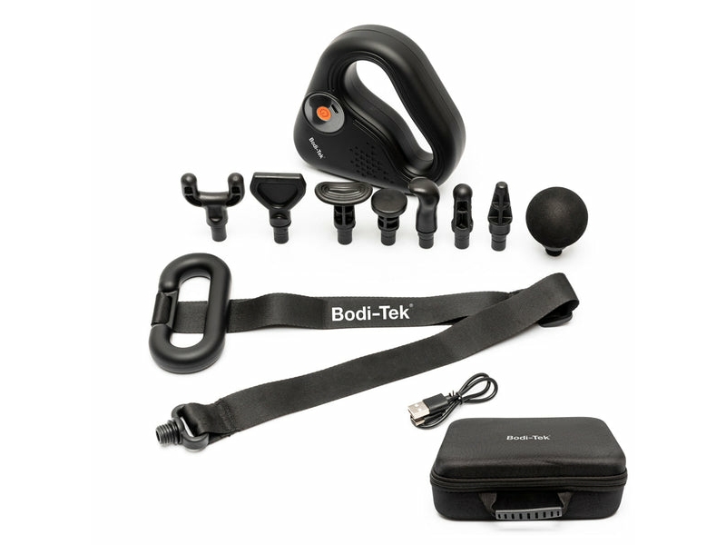 Bodi-Tek , Schlagmassage, Universal, Schwarz, Grau, Tasten, 3 Kopf/Köpfe, 3000 Rpm