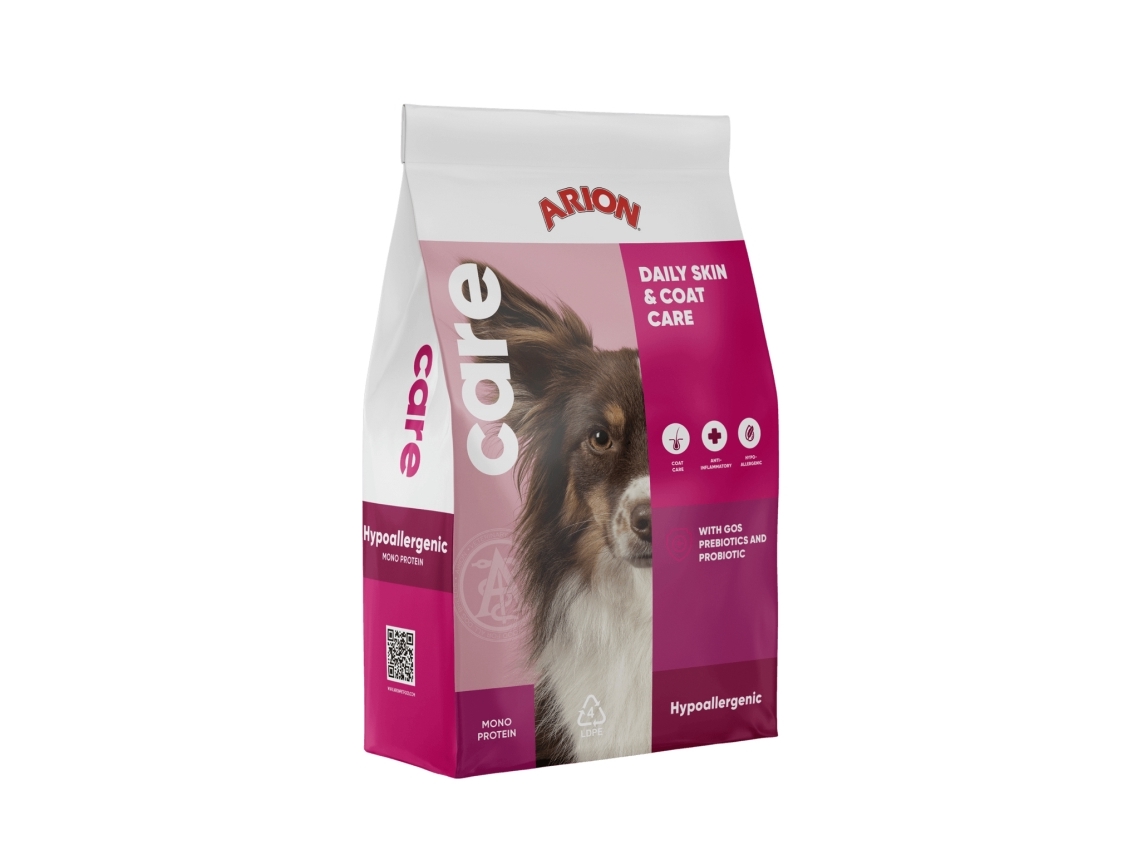 ARION Care Hypoallergenic Daily Skin & Coat - tørfoder til hunde, laks 12 kg
