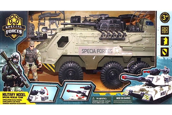 Militärset Mit Spezialeinheiten-Kampfpanzers + Zubehör