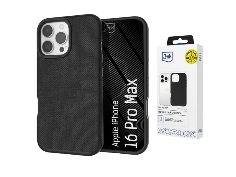 3Mk Fortis Magcase Til Iphone 16 Pro Max - Sort