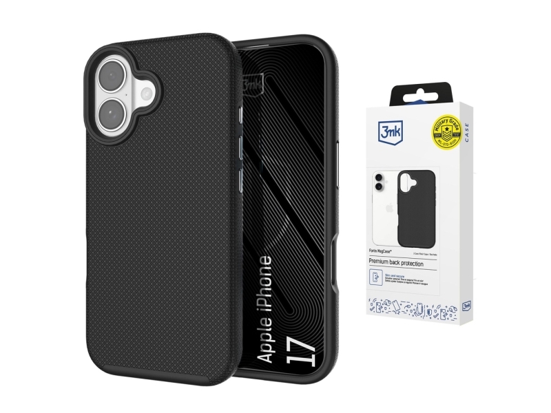 3Mk Fortis Magcase Cover Til Iphone 17 - Sort