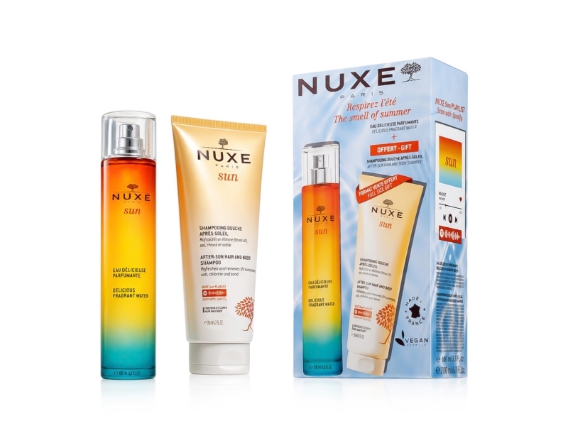 Nuxe Sun Delicious Duftende Vand 100 Ml + Shower Gel/Shampoo 200 Ml