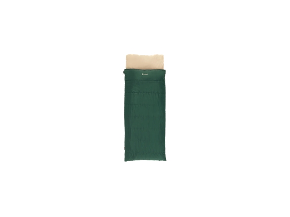 Outwell Contour Prime Green | Sleeping Bag | 220 x 85 cm | -13 to 16 °C | Right Zipper