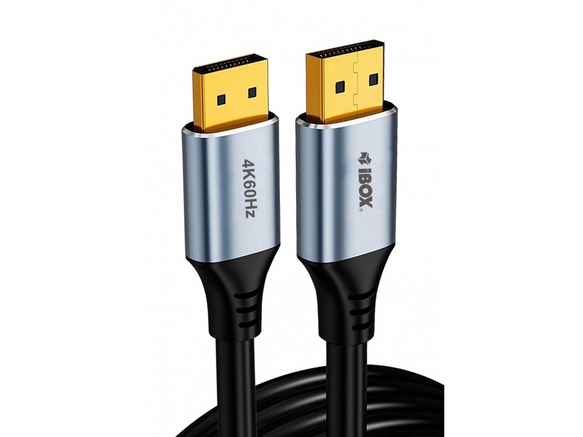 Ibox Displayport Til Displayport Kabel Ibox Itvdp012 4K60hz Guldstik 2 M