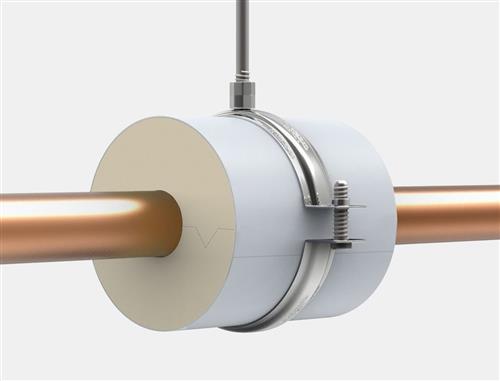 Isoglobal rørbærer vvs 32x30 mm. M8/M10 inkl. Galv. Bøjle og isolering.