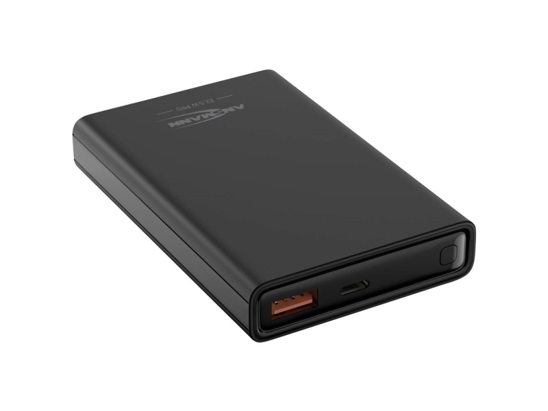Ansmann Pb222pd Powerbank 10000 Mah Lipo Usb-A, Usb-C Sort Statusvisning