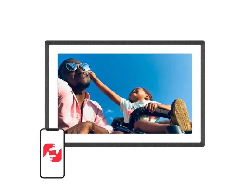 Lexar I Pexar Digital Picture Frame I 11-inch, 2K WiFi Enabled (Black) built-in 32GB