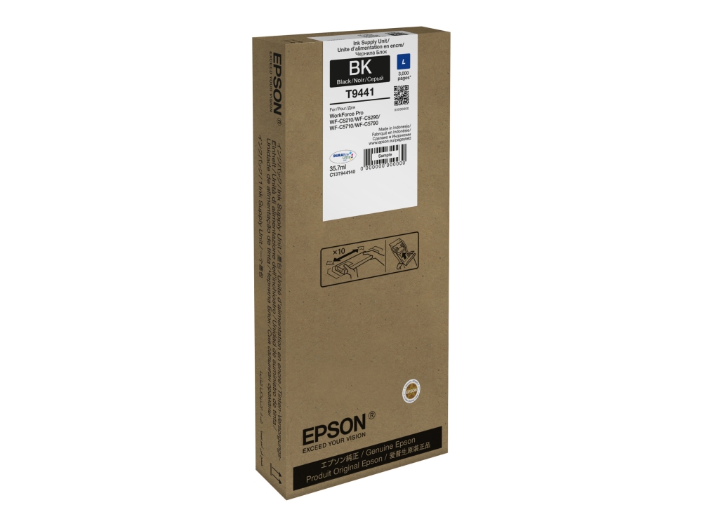 Epson T9441 – 35,7 Ml – Sort – Original – Tintenpatrone – Für Workforce Pro Wf-C5210dw, Wf-C5290dw, Wf-C5710dwf, Wf-C5790dwf