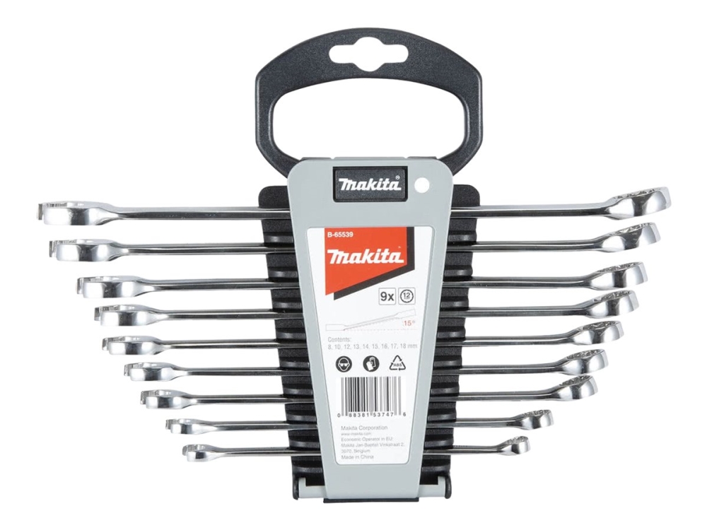 Makita B-65539 Yhdistelmäavainsarja 9kpl (8,10,12,13,14,15,16,17,18mm)