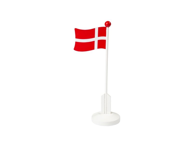 Holzflagge Mit Fuß, 24 Cm