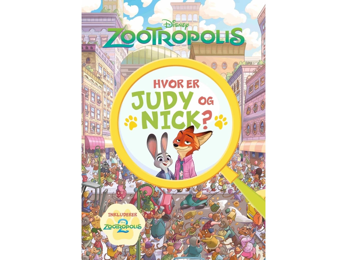Hvor Er Judy Og Nick? En Zootropolis Søg Og Find-Bog | Disney