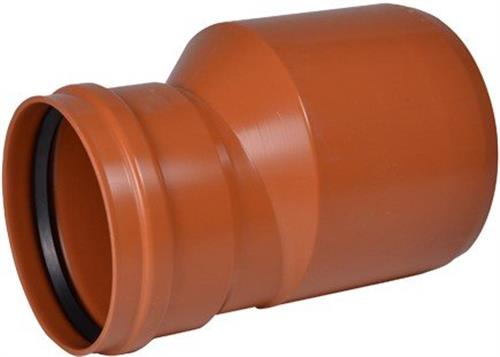 PVC-reduktion 250-200mm - med kort indstiksmf. Ostendorf