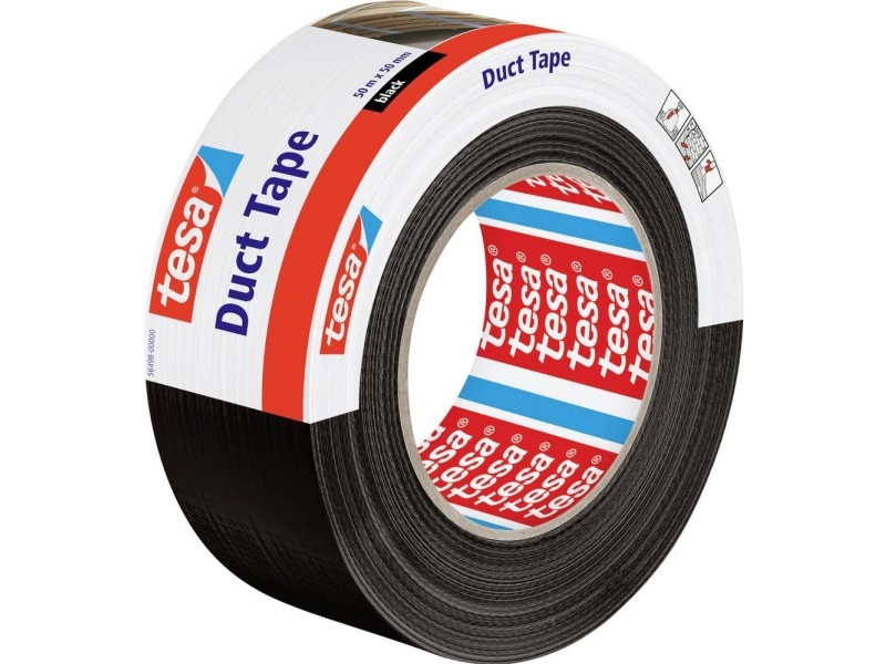 tesa 56498-00000-15 Reparaturbånd tesa® Duct tape Sort (L x B) 50 m x 50 mm 1 stk