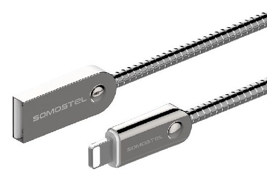 Somostel Sms-Bj01, 1 M, Lightning, Usb C, Hanstik, Hunstik, Sort
