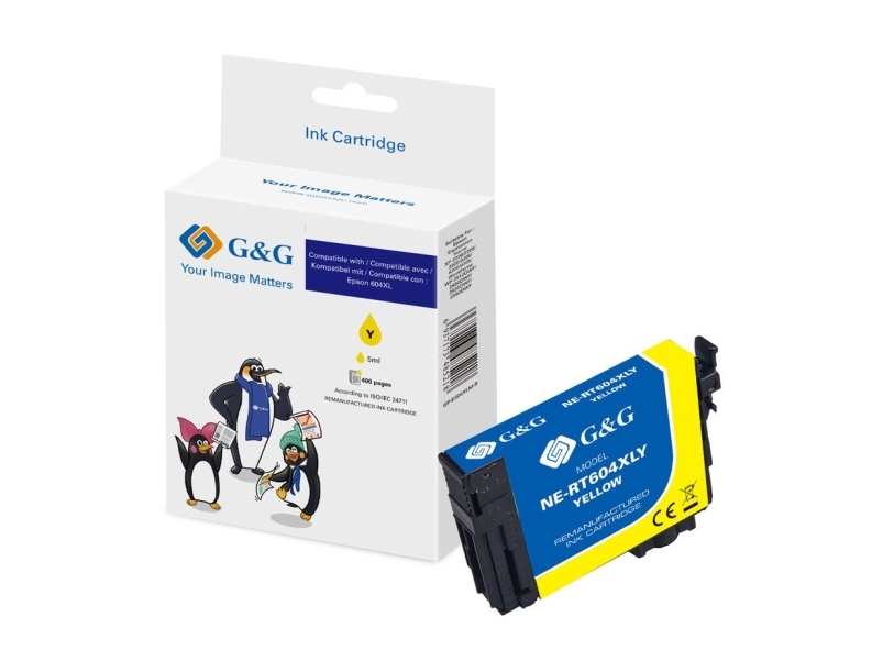 G&G Kompatibel Mit Epson 604Xl Druckerpatrone Gelb, Gelb, 9 Ml, 1 Stück(E), 400 Seiten, Einzelpackung