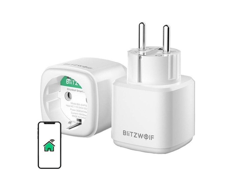Blitzwolf Weiss Smart Plug, Smart Socket Bw-Shp15, Zigbee, 3680W - Image 4