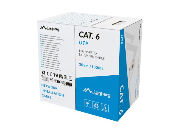 Lan-Kabel Utp Kat. 6, 305 M, Drut Lcu6l-11Cu-0305-