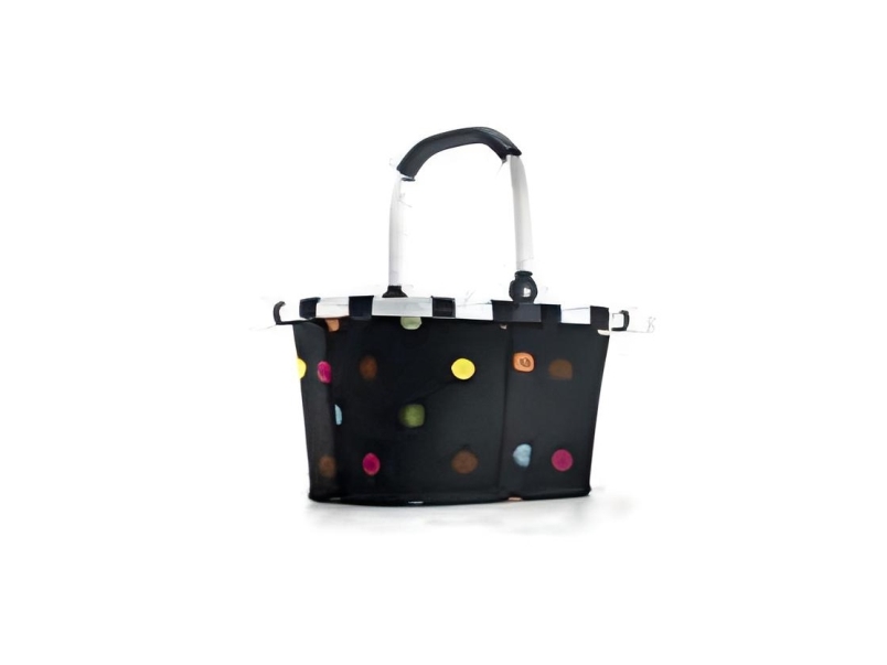 Reisenthel carrybag XS, Indkøbskurv, Sort, Orange, Gul, Polyester, Mønster, Prikkemønster, 5 L