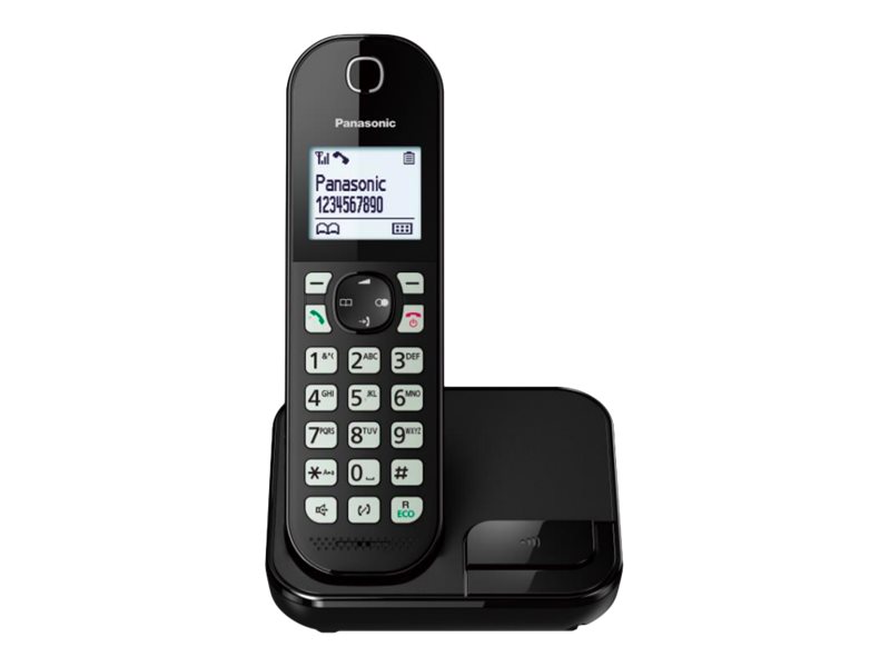 Panasonic KX-TGC450GB - Trådlös telefon med nummerpresentation - svart | Tele & GPS - Fast & IP telefoner - Alla fast telefoner | GameStuff