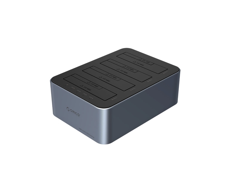 Orico Dockingstation Für 4 Laufwerke Mit Offline-Klonfunktion 2,5"/3,5" Sata Hdd/Ssd - Grau