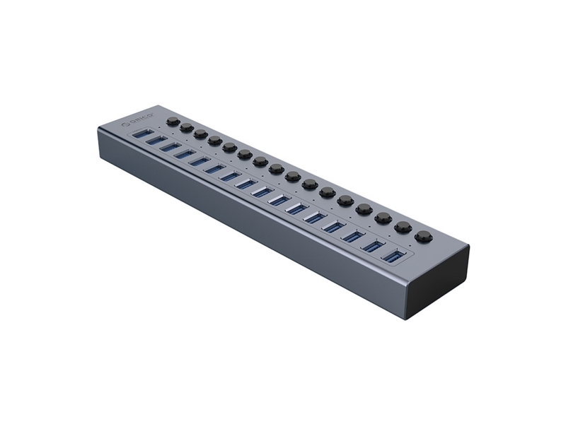 Orico Usb-Hub 16-Port Mit Schalter Usb-A 3.0, Grau