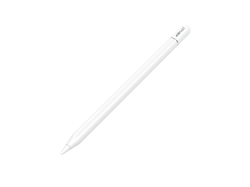 Acefast V3 Kapacitiv Stylus Til Ipad Med Trådløs Opladning Og 2 Udskiftelige Spidser - Hvid