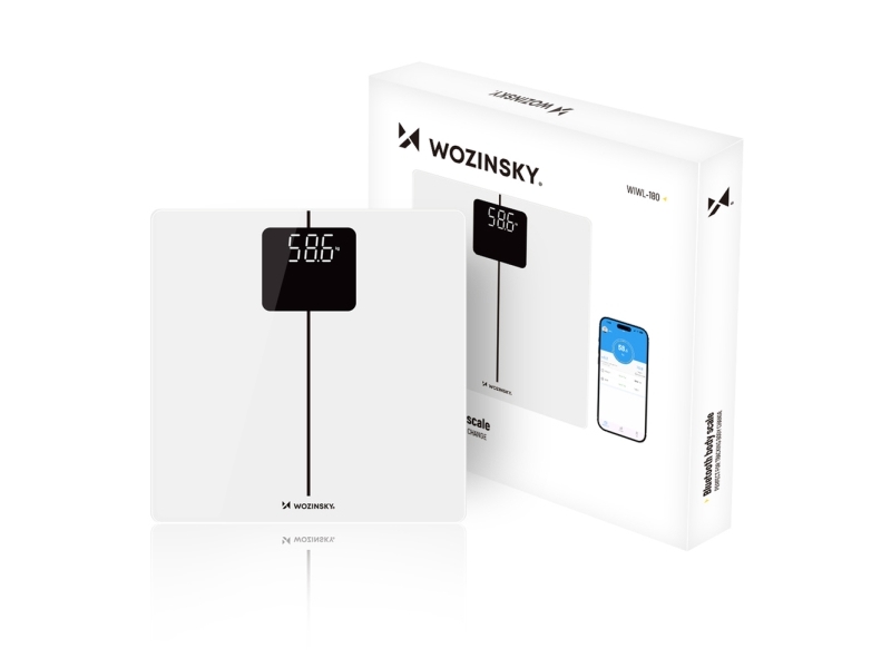Wozinsky Wiwl-180 Badevægt Smart Bluetooth Hvid
