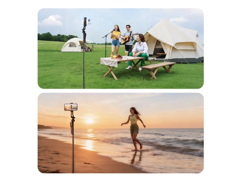ORICO Selfie stick Orico SPM175 tripod 1/4" for phone camera with 360 degree rotation Bluetooth 5.2 - black