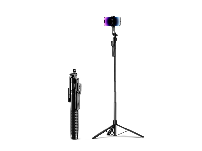Selfiestang Orico SPM215 stativ til telefon/kamera, 360° drej, Bluetooth 5.2 – sort