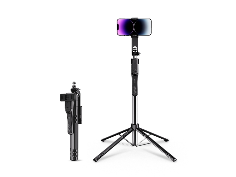 Selfie-stick Orico SPN185 stativ 1/4 til telefon, kamera og apparat med 360° drejning Bluetooth 5.2 - sort