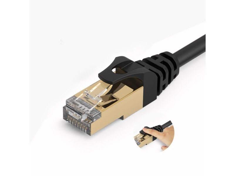 Orico Ethernet-Kabel Orico Pug-C7 Cat7 10Gbps Rj45 10 M (Schwarz)