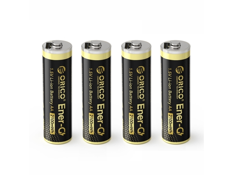 Orico Ener-G Eg5c Lithiumbatterie 1,5V 2100Mwh Aa Usb-C Wiederaufladbar - 4 Stk.