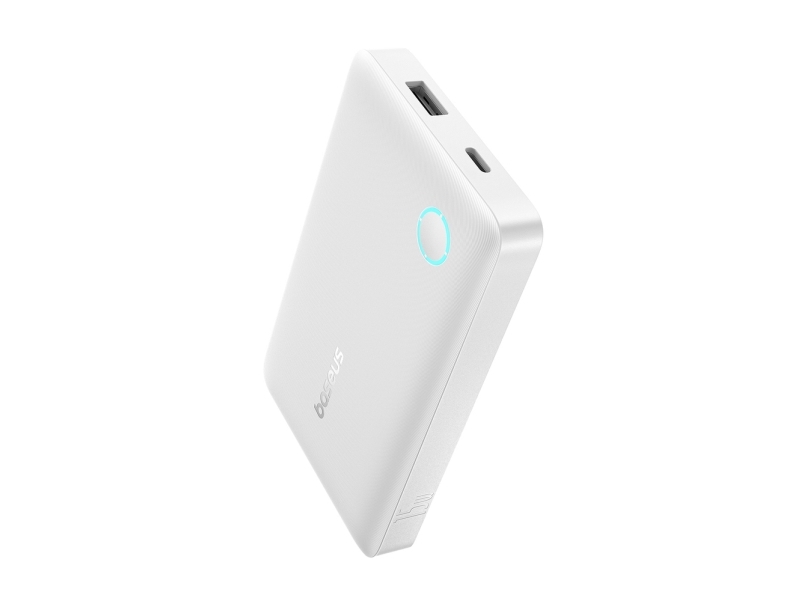 Baseus Powerbank Enerfill Fp11 10000 Mah 15W Med Hvid Kabel Usb-C 30 Cm