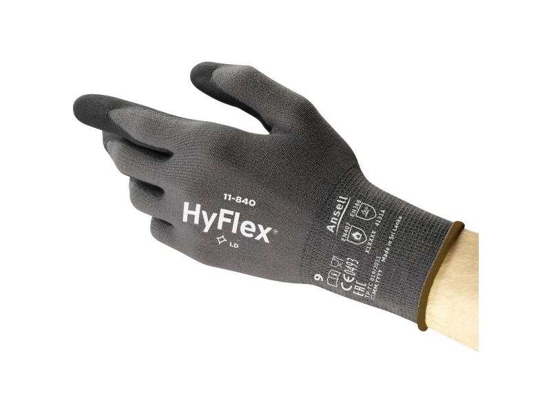 Ansell 11840R100-1P Hyflex Nylon, Spandex Arbeitshandschuh Größe 10 En 388:2016, En 420-2003, En 407:2020, En 388-2003, En 21420:2020