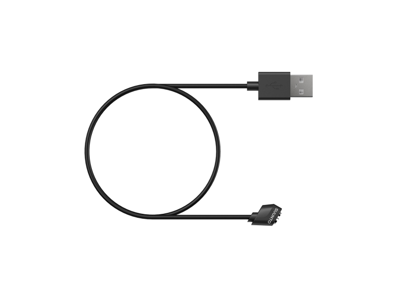 Suunto - Kabel til hovedtelefon - USB han til terminal (magnet) - 60 cm - sort