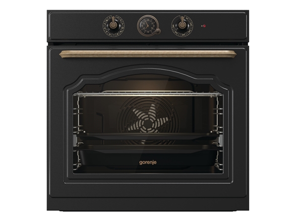 Gorenje BOS67372CLB, Stor, Elektrisk ovn, 77 L, 3500 W, 77 L, 300 °C