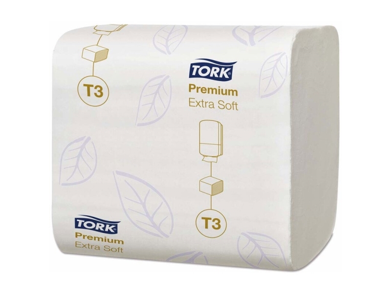 Toiletpapir, Tork Premium T3, 2-lags, 252 ark, hvid, pakke med 30 stk