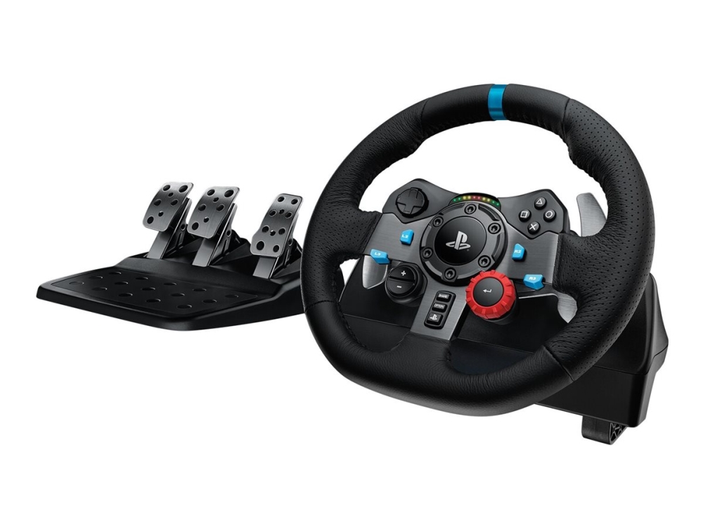Logitech G 941-000113, Lenkrad + Pedale, Pc, Playstation 4, Playstation 5, Playstation 3, D-Pad, Analog / Digital, 900°, Kabelgebunden
