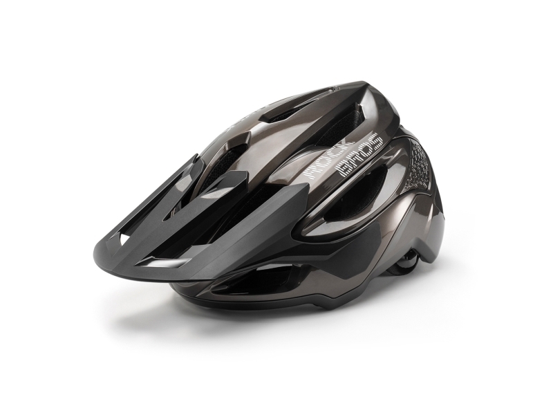 Rockbros Fahrradhelm Lk-99 Für Mountainbike Mit Verstellbarem Visier Und Magnetischem Verschluss 58-62 Cm Titan