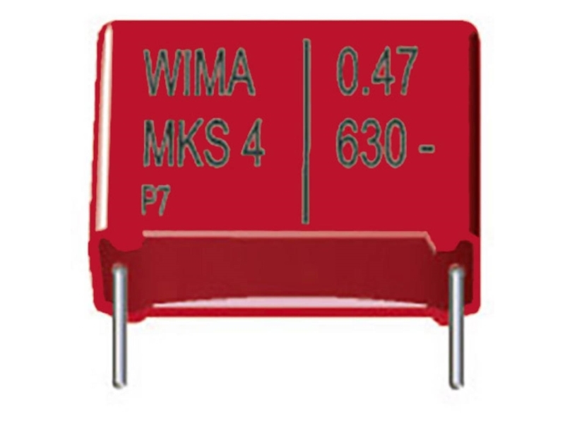 Wima MKS4D044706A00MSSD 1 stk. MKS-foliekondensator 4,7 µF 100 V/DC 20 % 27,5 mm (L x B x H) 31,5 x 9 x 19 mm Bulk