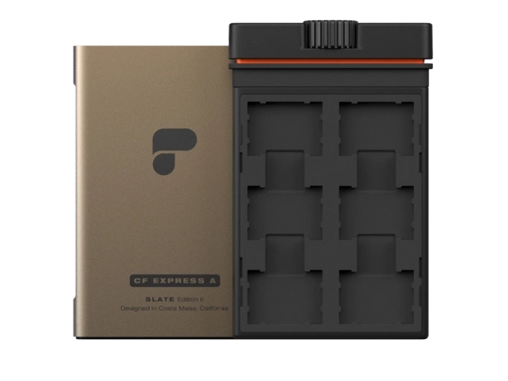 PolarPro Slate II, 18 kort, CFexpress type A, MicroSD (TransFlash), SD, Aluminium, Termoplastisk elastomer (TPE), Sand, Stødsikker, Smudsafvisende, Stødresistent, 84 mm
