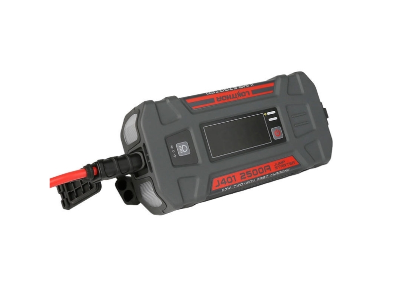 Lokithor J401 startbooster / jump starter 2500A + powerbank 20000 mAh + lommelygte 4-i-1