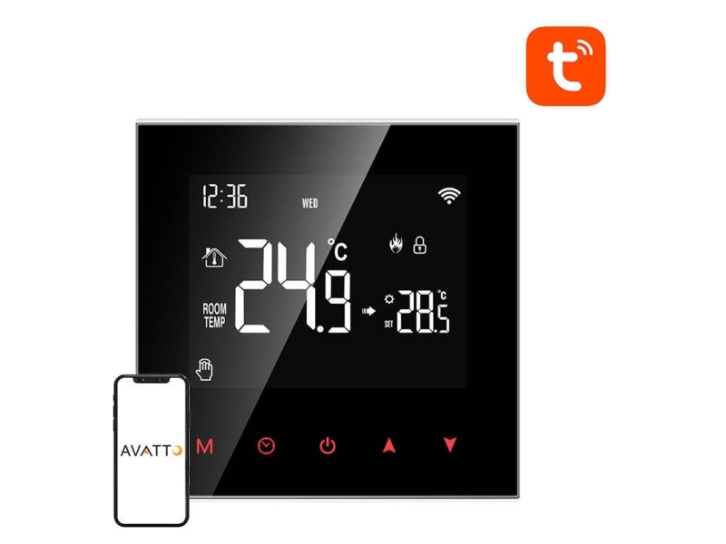 Avatto smart termostat Avatto ZWT100 til varmtvandsbeholder 3A ZigBee TUYA