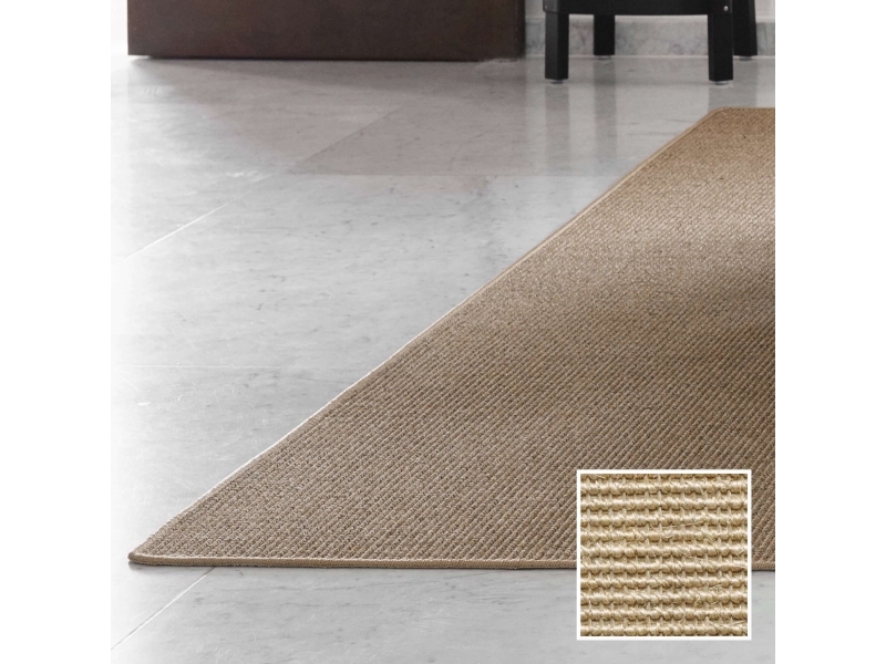 Matto 170x230, sisal-boucle, vaalea luonnonväri
